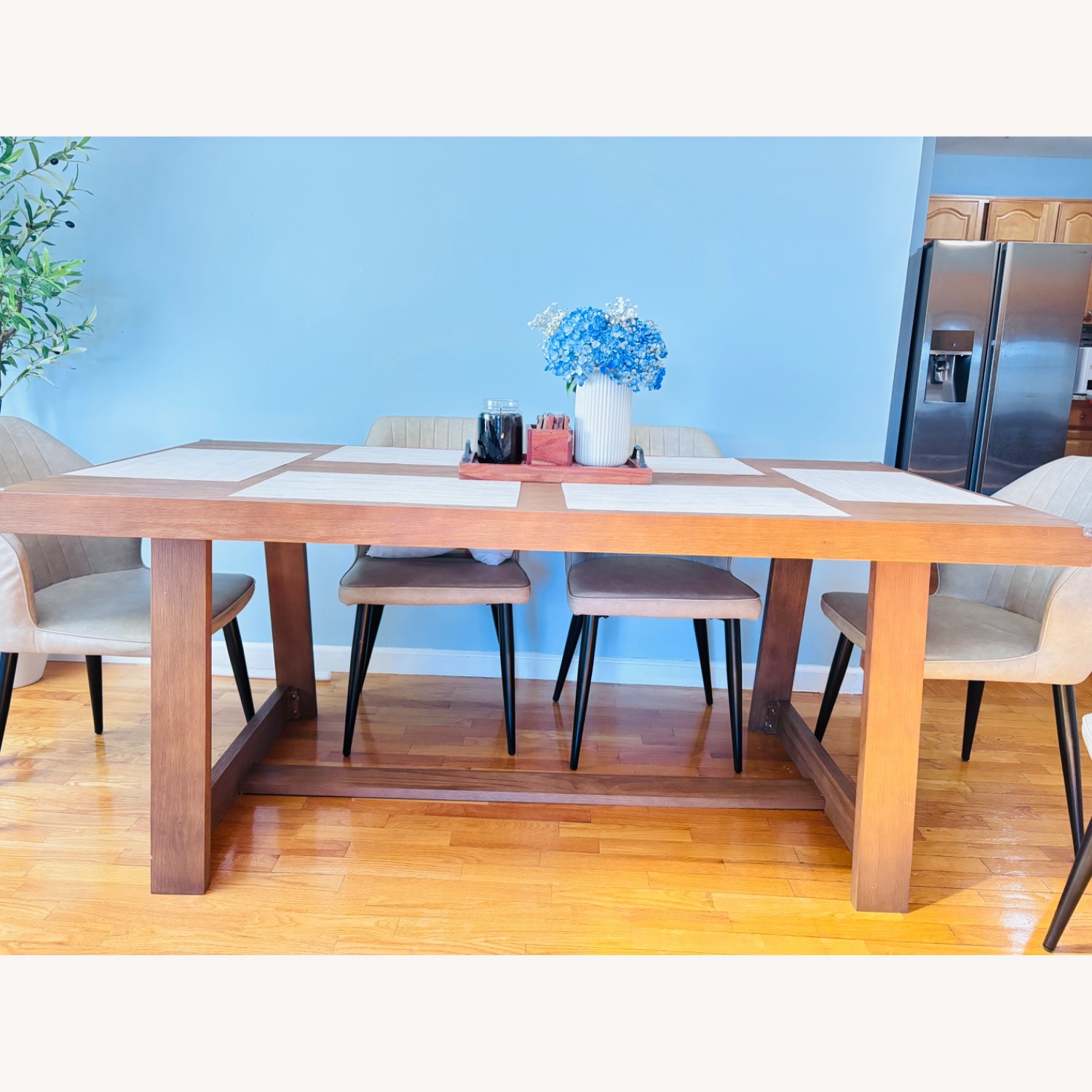 Wayfair Linzy Pine Solid Wood Dining Table - image-3