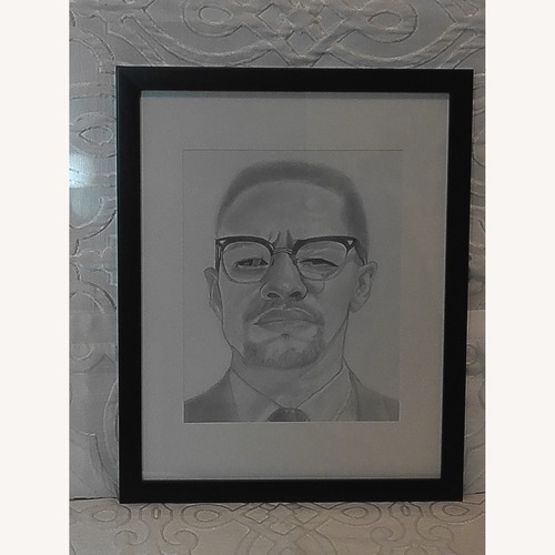 Used Malcolm X Pencil Sketch for sale on AptDeco