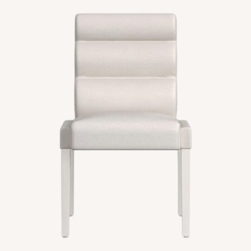 Used Nathan Anthony Furniture Orion White Dining Chairs for sale on AptDeco
