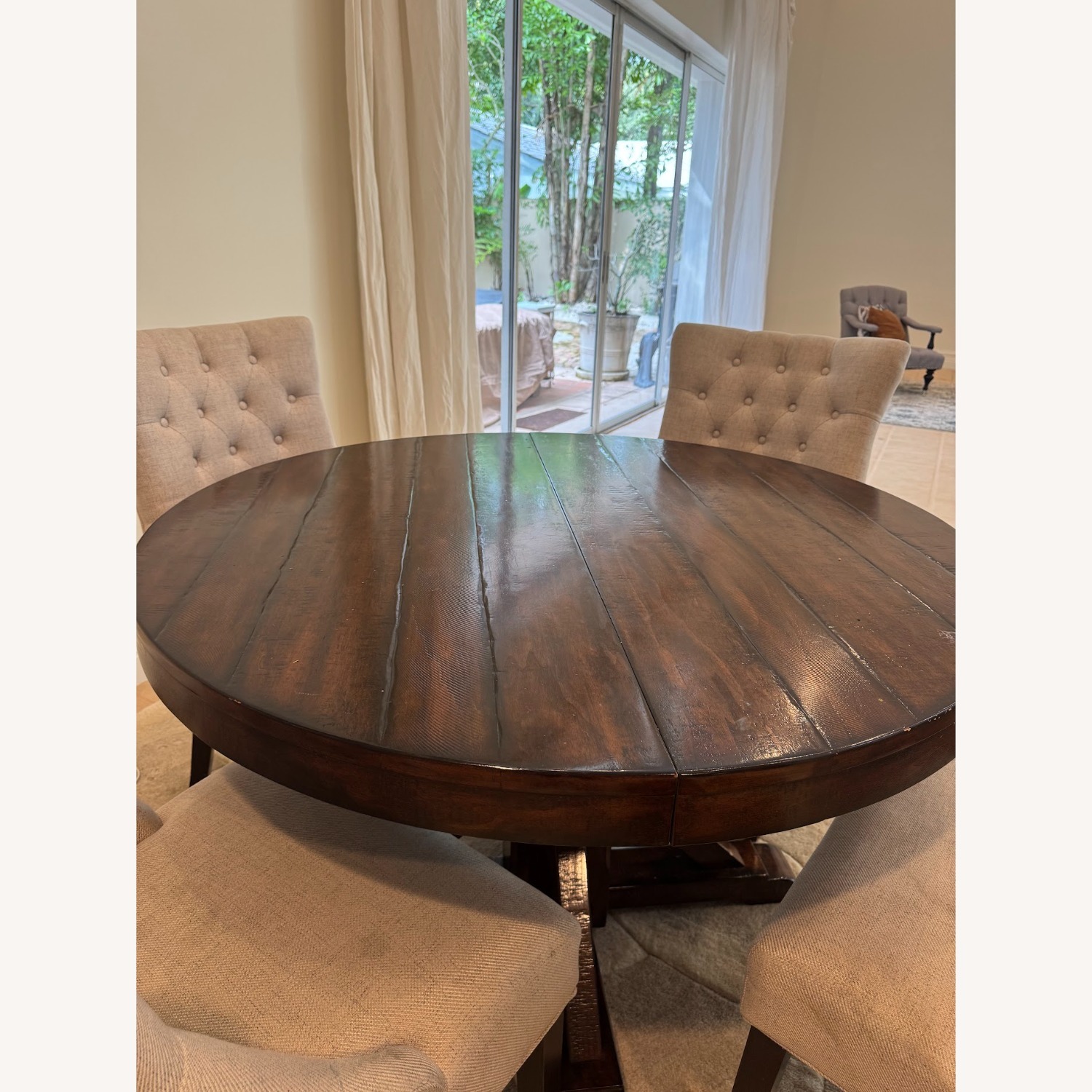 Pottery Barn Benchwright Dining Table + Hayes Chairs  - image-2