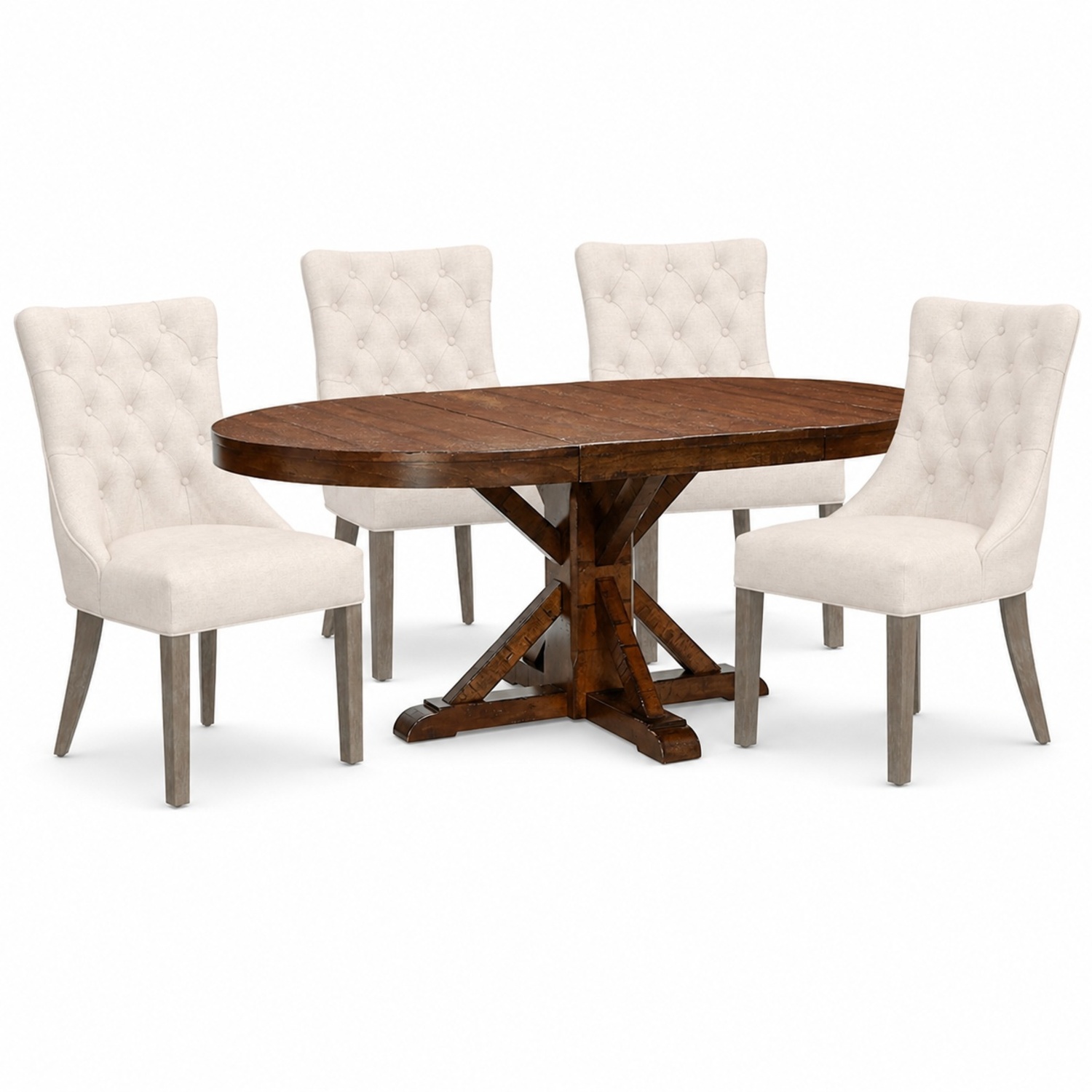 Pottery Barn Benchwright Dining Table + Hayes Chairs  - image-6