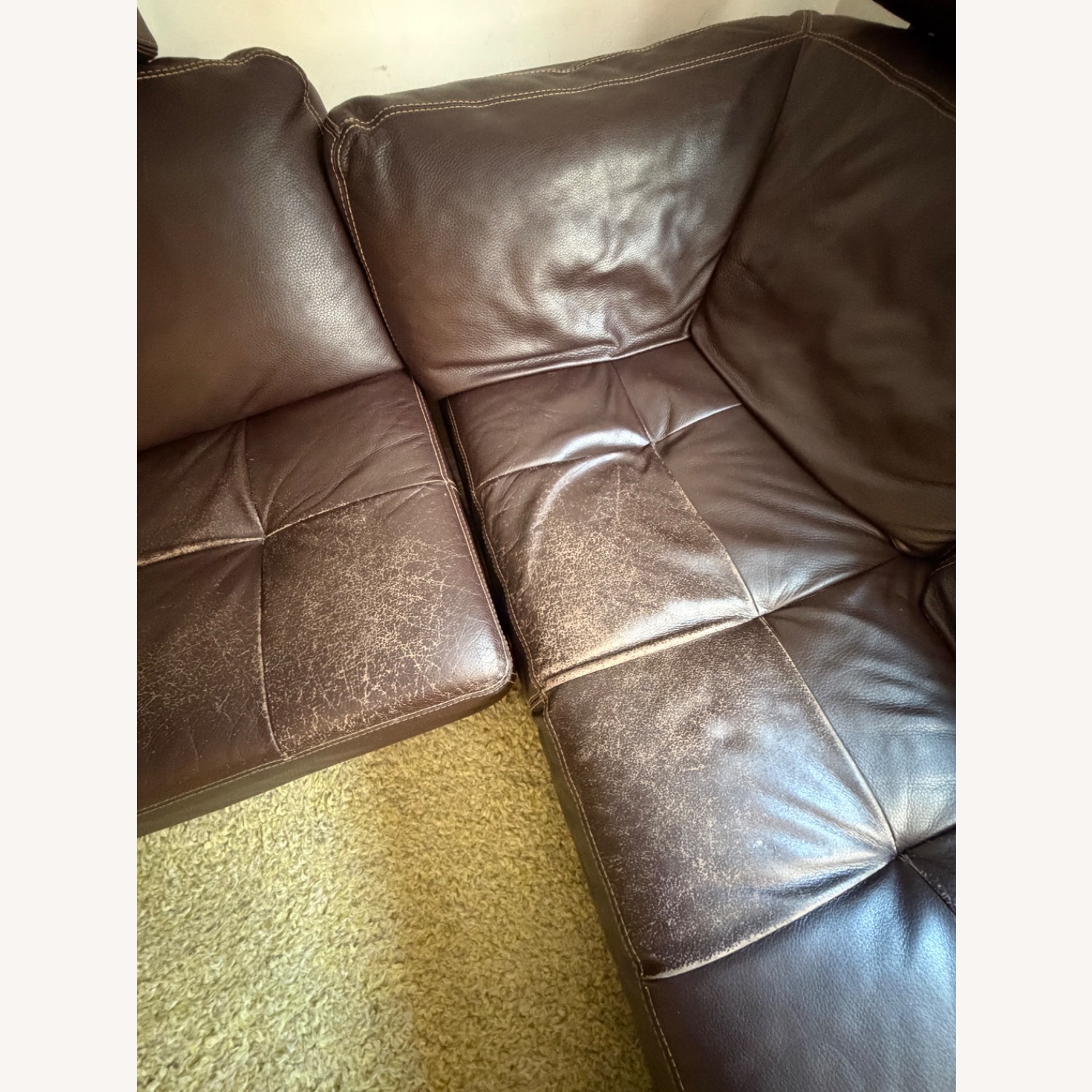 Roche Bobois Dark Brown Leather 2 Piece Sectional - image-4
