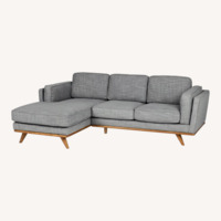 Article Timber Light Gray Fabric 2 Piece Sectional