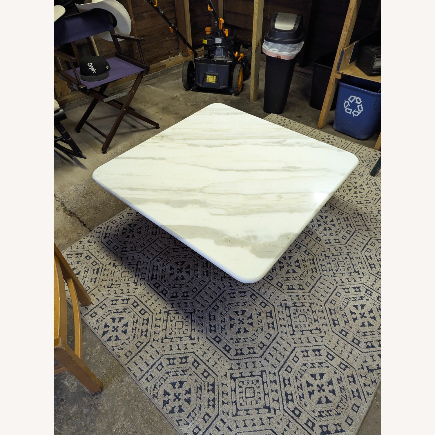 Large Marble Top Coffee Table  - image-2