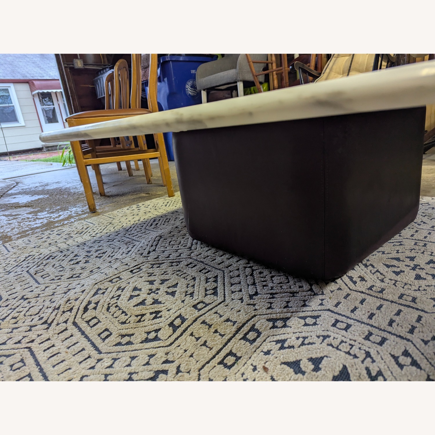 Large Marble Top Coffee Table  - image-4