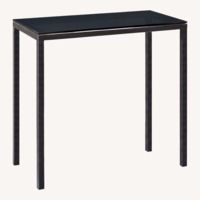 Room & Board Black Stainless Steel Dining Table