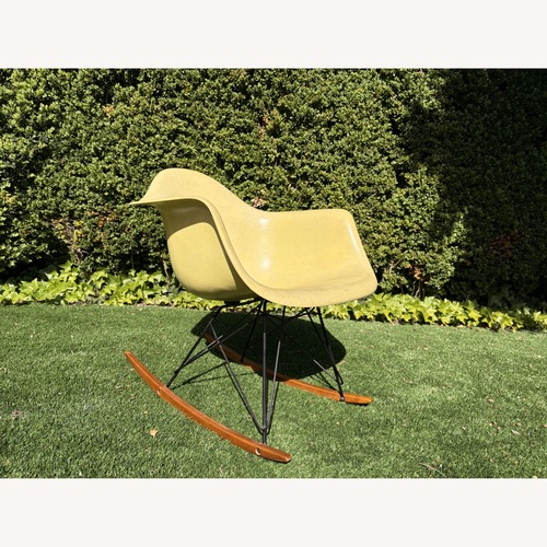 Used Eames RAR Fiberglass Rocker – Ochre Yellow for sale on AptDeco