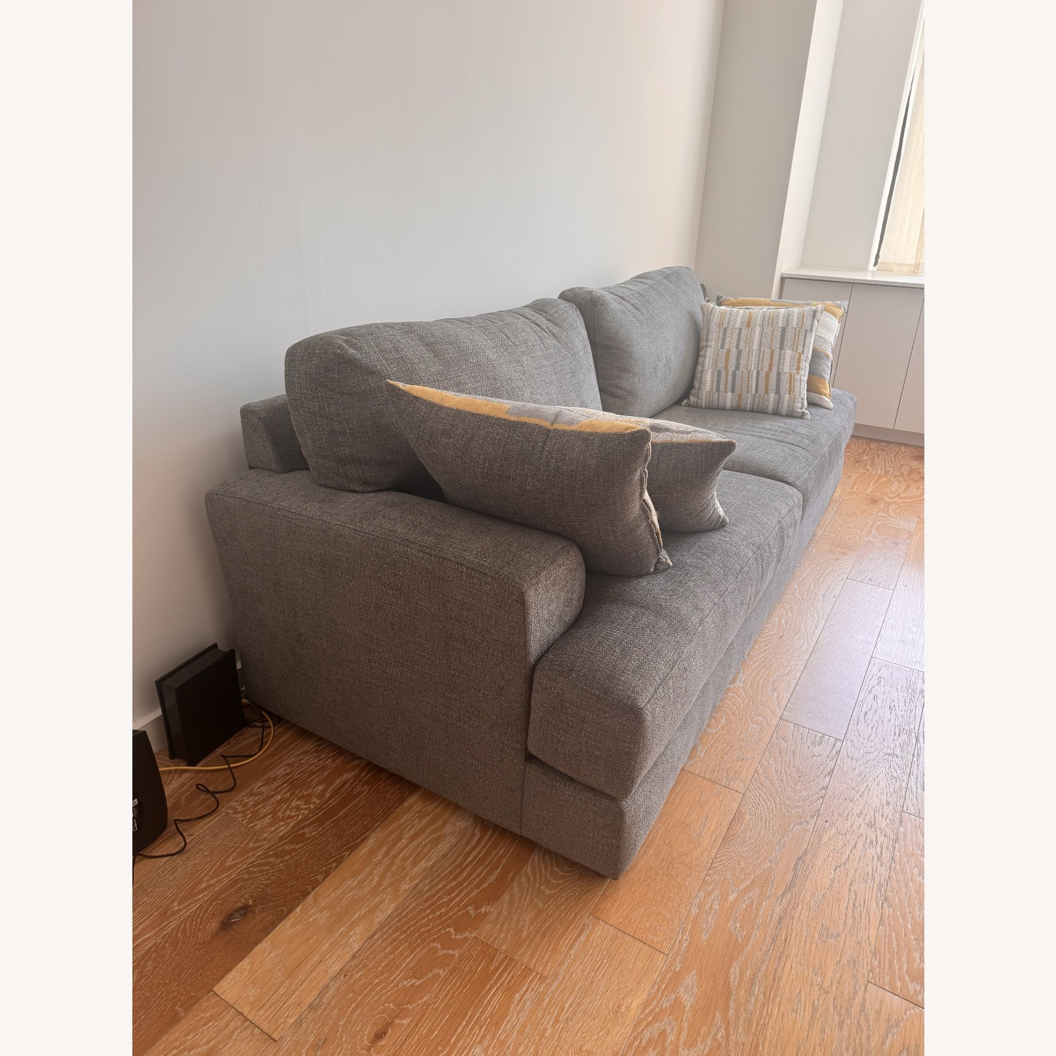 Raymour & Flanigan Sundera Light Gray 2 Seater Sofa - image-3