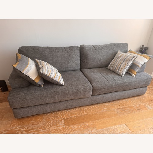 Used Raymour & Flanigan Sundera Light Gray 2 Seater Sofa for sale on AptDeco