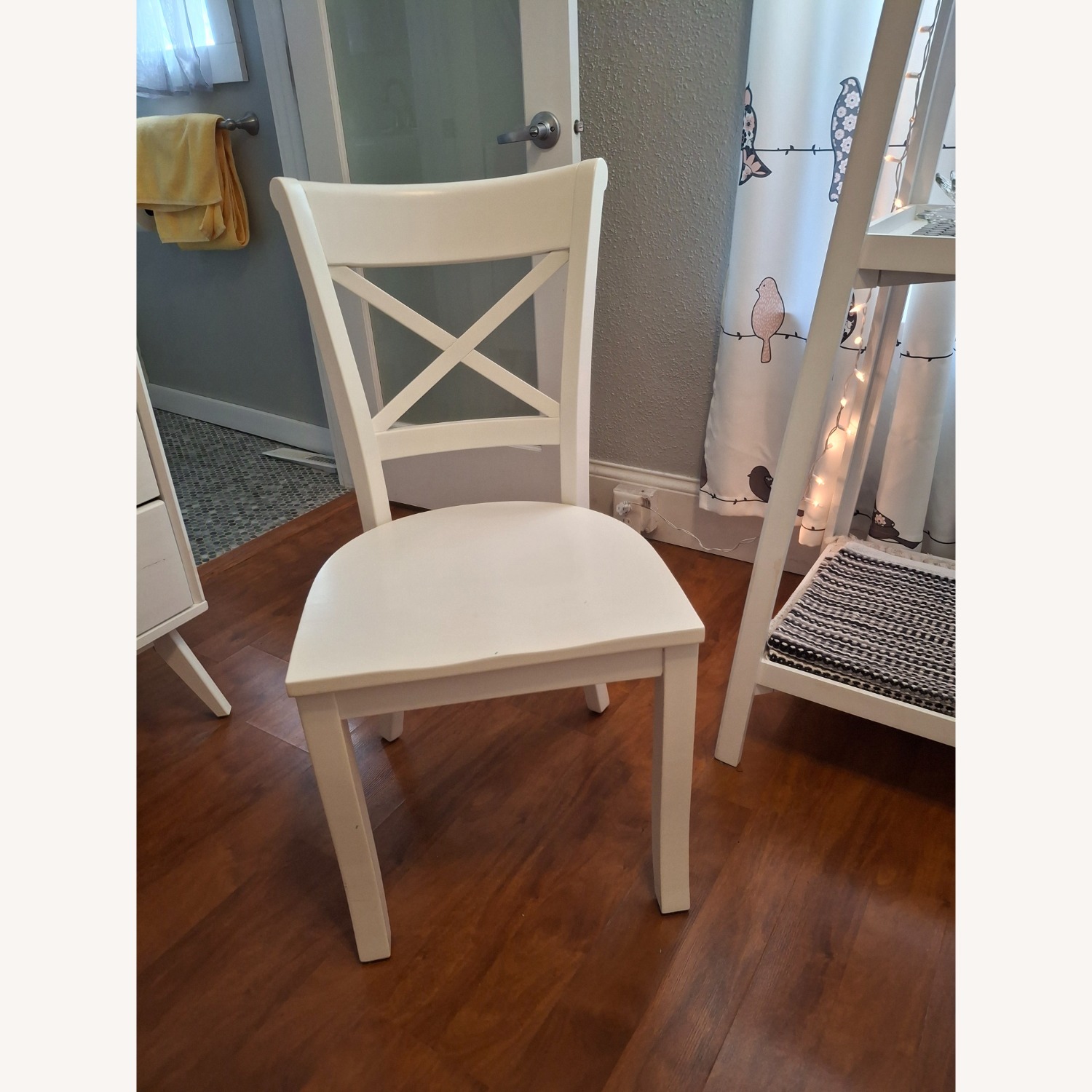 Pottery Barn Aaron White Wood Dining Chairs, Set of 4  - image-2