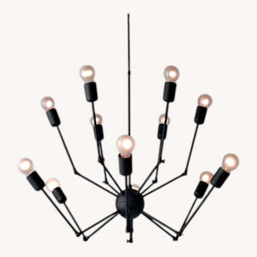 Used De La Espada Blue Metal Ceiling Lamp for sale on AptDeco
