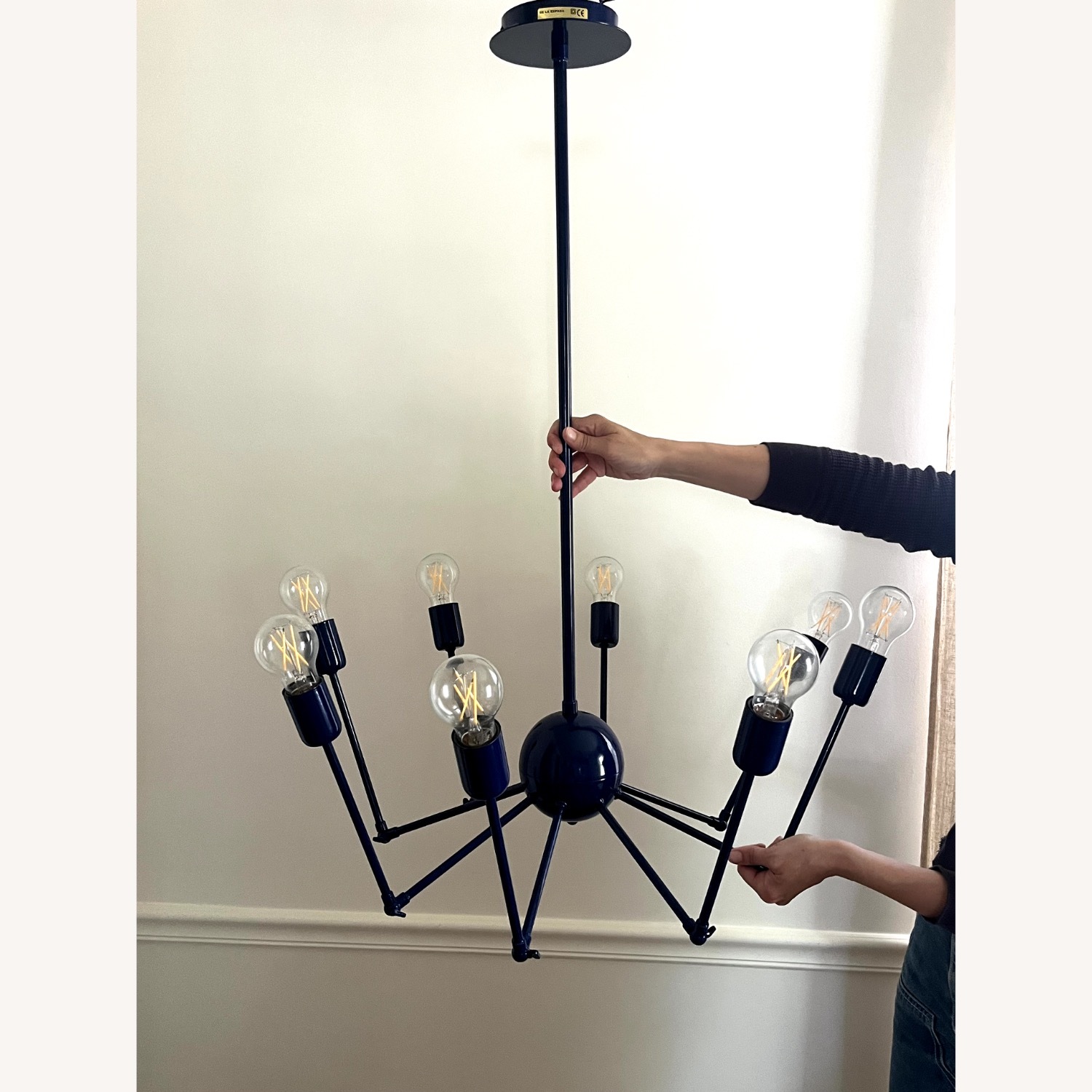 De La Espada Blue Metal Ceiling Lamp - image-5