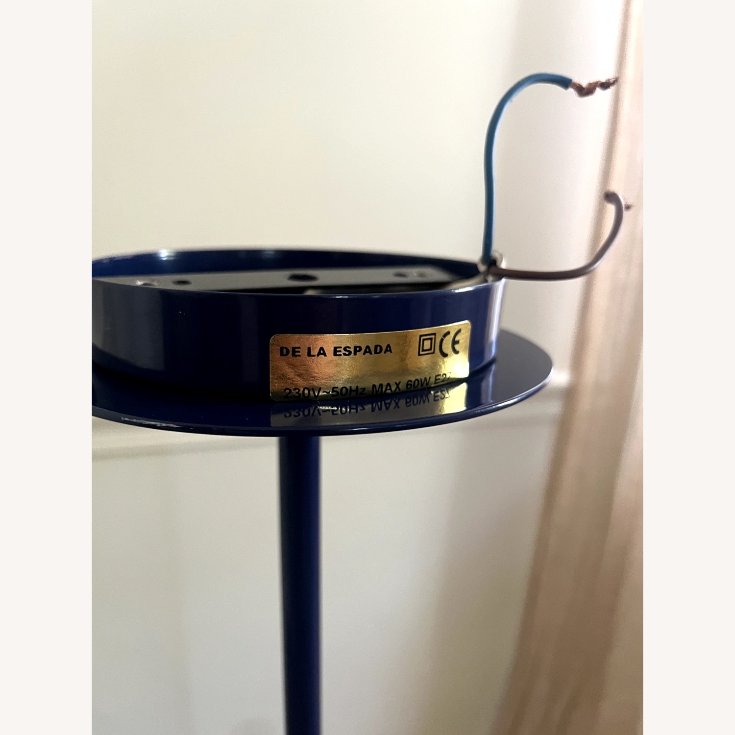 De La Espada Blue Metal Ceiling Lamp - image-3