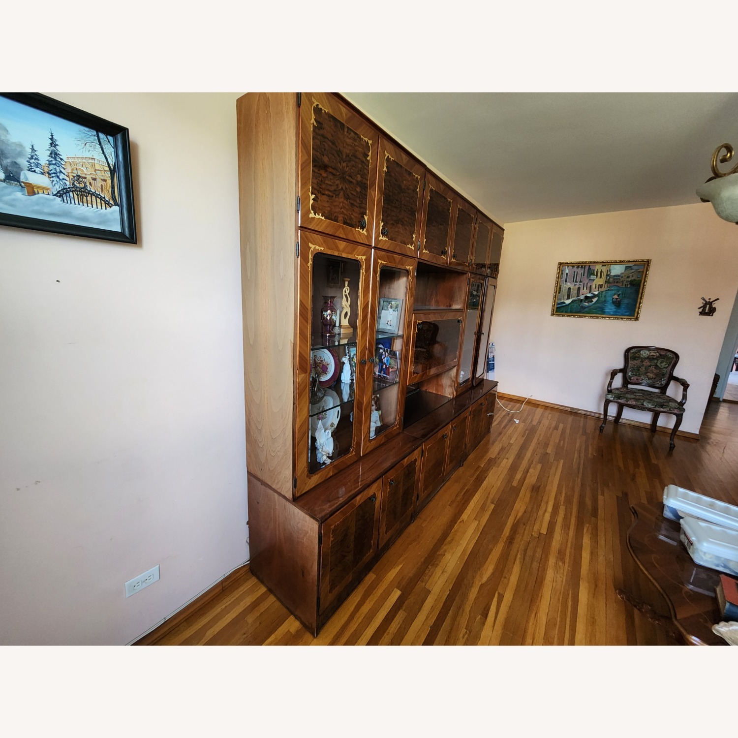 Vintage/Antique Wood Wall Unit - image-2