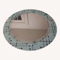 Wall Mirror 50s Style Color/Abstract Shapes