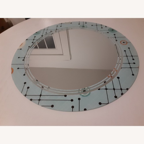 Used Wall Mirror 50s Style Color/Abstract Shapes for sale on AptDeco