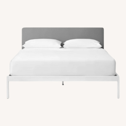 Used Tuft & Needle White Stainless Steel Queen Bed for sale on AptDeco