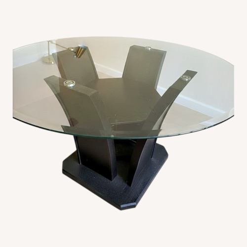 Used Bob's Discount Furniture Dark Brown Dining Table for sale on AptDeco