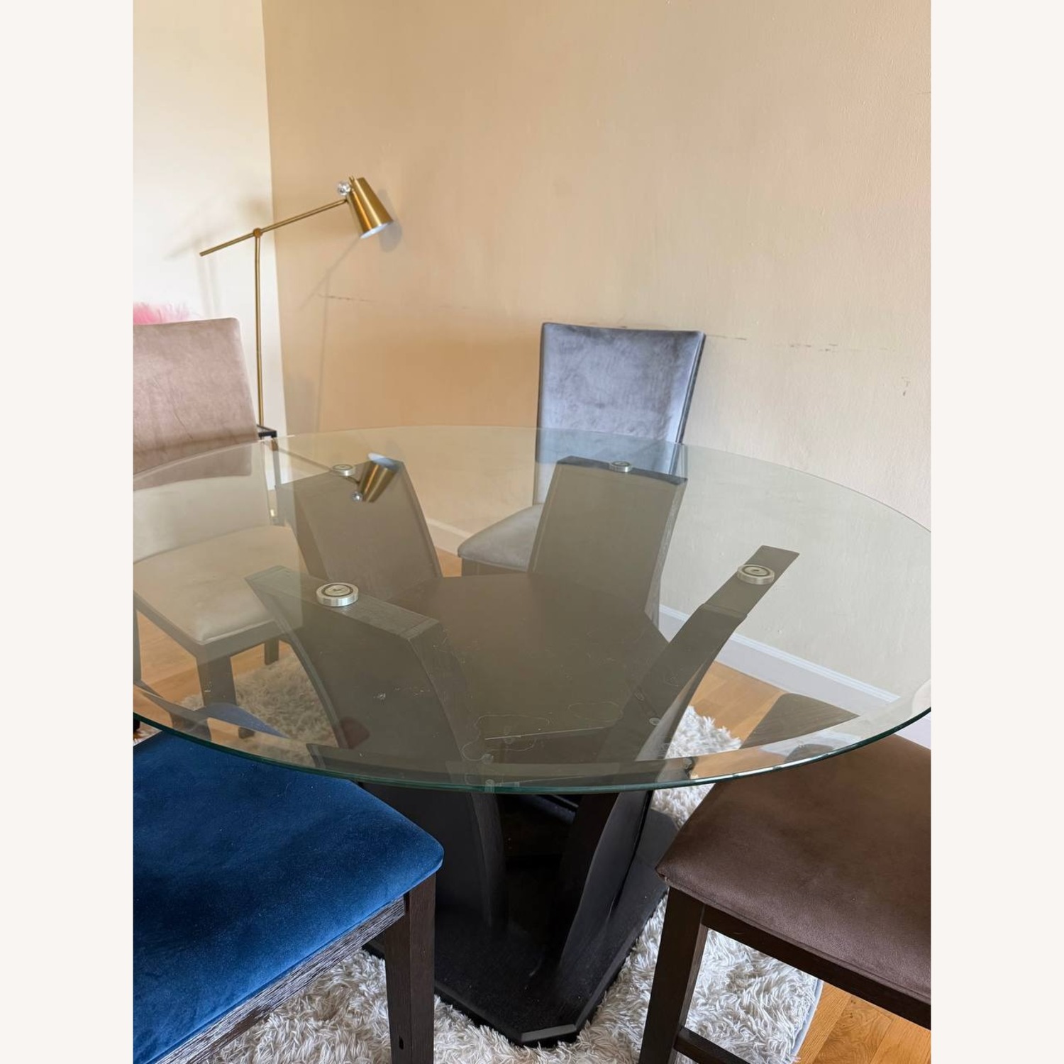 Bob's Discount Furniture Dark Brown Dining Table - image-3