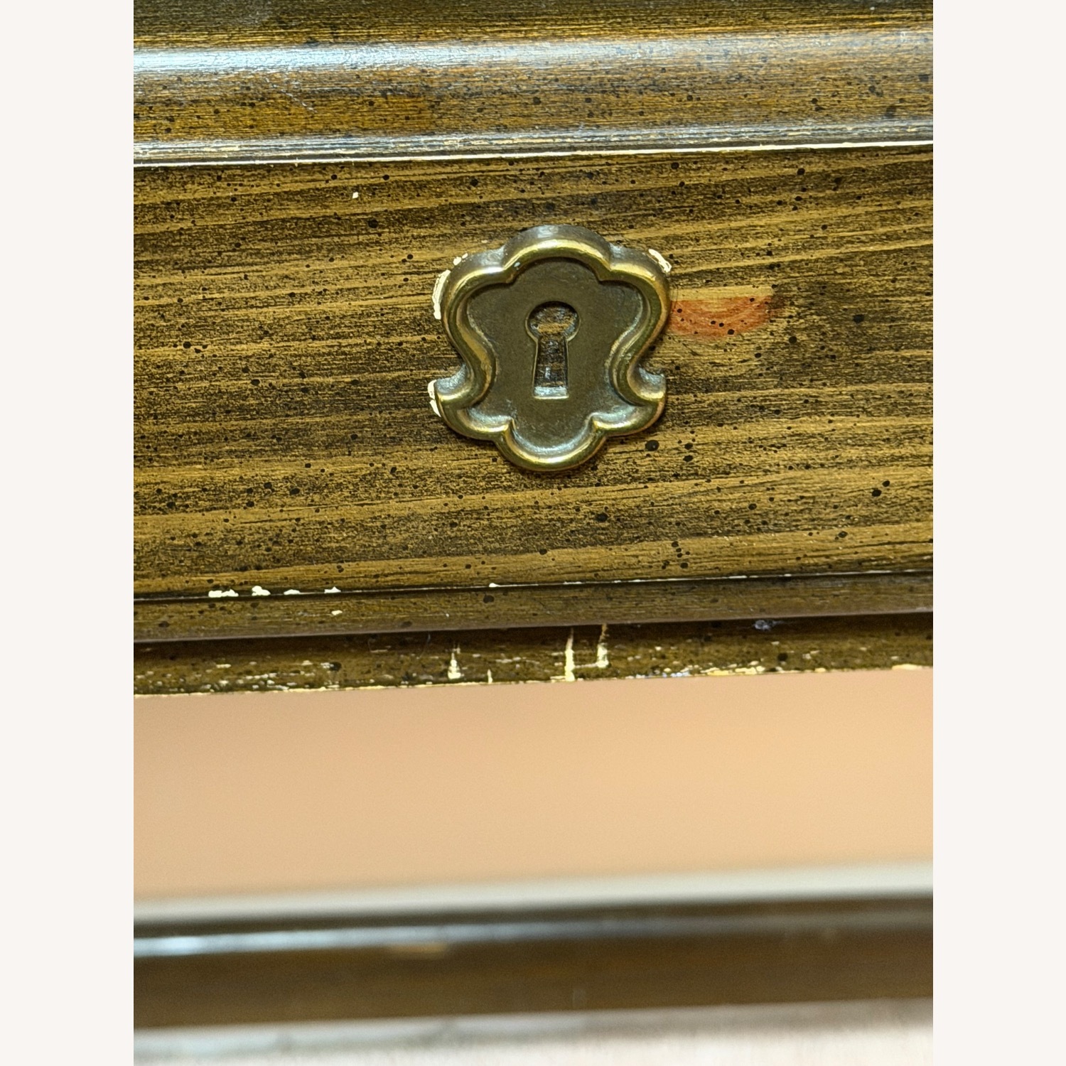 Vintage/Antique Dark Brown Wood Desk - image-2