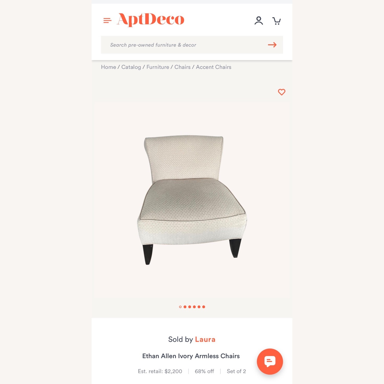 Ethan Allen Natural Accent Chair - image-4