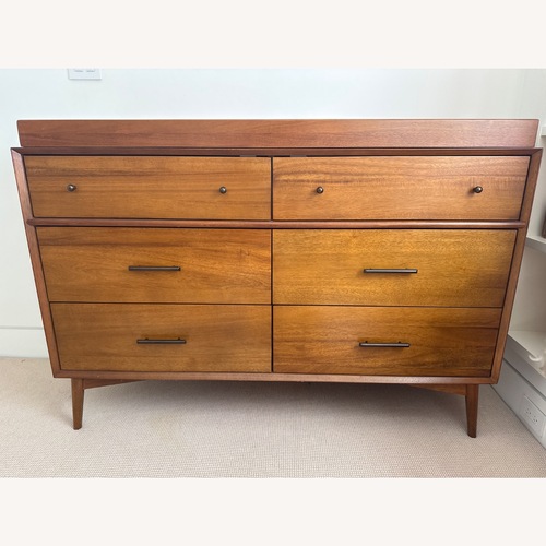 Used Pottery Barn Kids Dark Brown Wood Dresser for sale on AptDeco