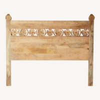 Urban Outfitters White Wood Headboard