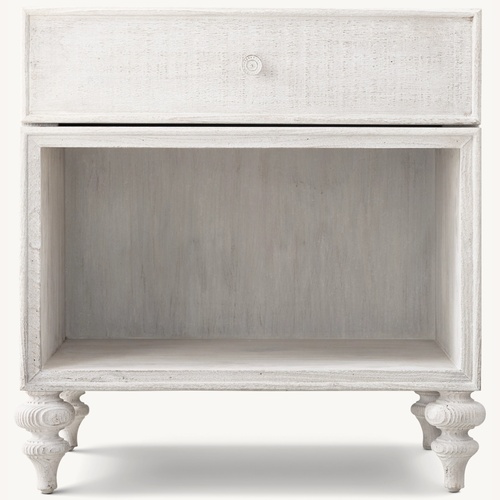 Used Urban Outfitters White Wood Nightstand for sale on AptDeco