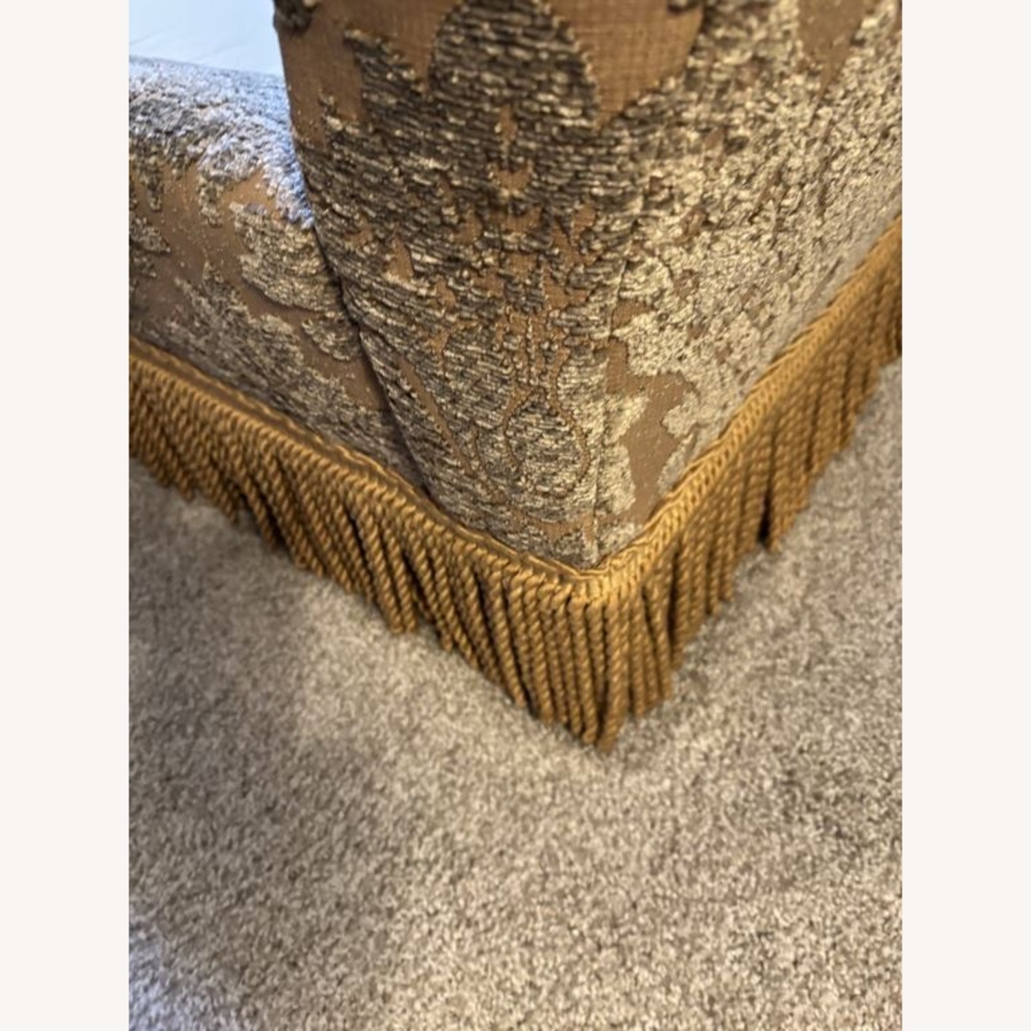Old Hickory Tannery Gold Fabric 3+ Seater Sofa - image-8
