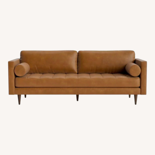 Used Joybird Briar Natural Leather 3+ Seater Sofa for sale on AptDeco