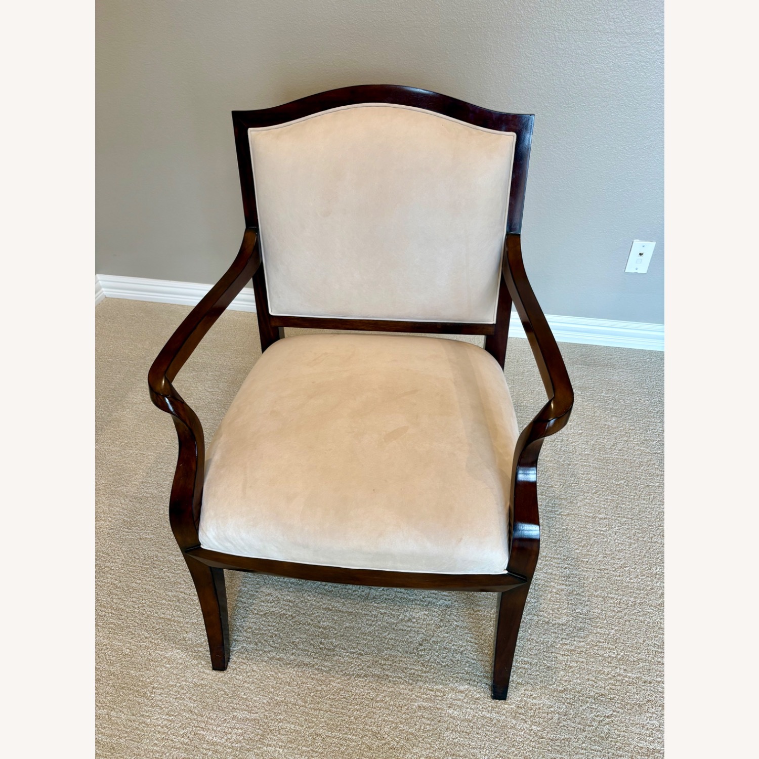 Kreiss Aria Natural Fabric Accent Chairs - image-2