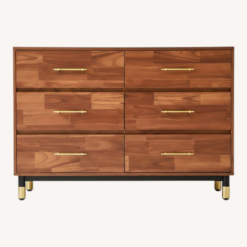 Used Wayfair Ebern Designs Dark Brown Wood Dresser for sale on AptDeco
