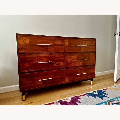 Used Wayfair Ebern Designs Dark Brown Wood Dresser for sale on AptDeco