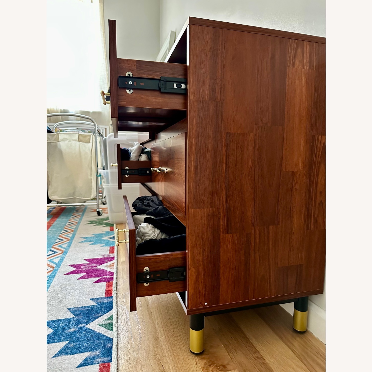 Wayfair Ebern Designs Dark Brown Wood Dresser - image-2