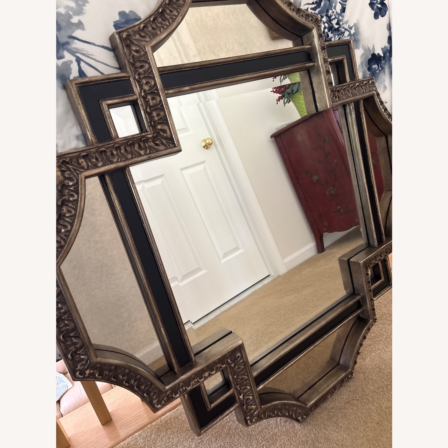 Raymour & Flanigan Black Wall Mirror - image-1