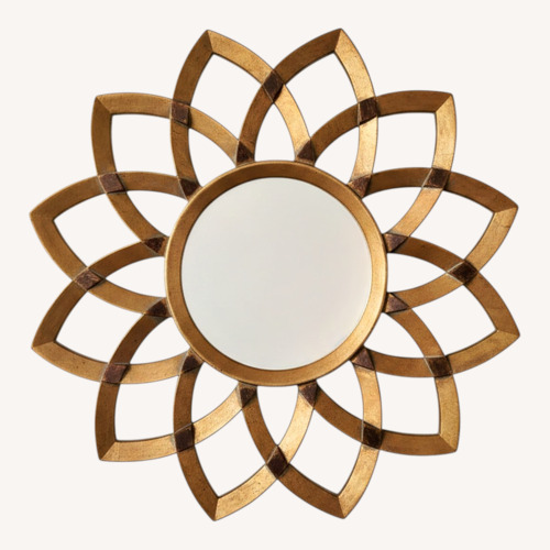 Used Raymour & Flanigan Gold Wall Mirror for sale on AptDeco