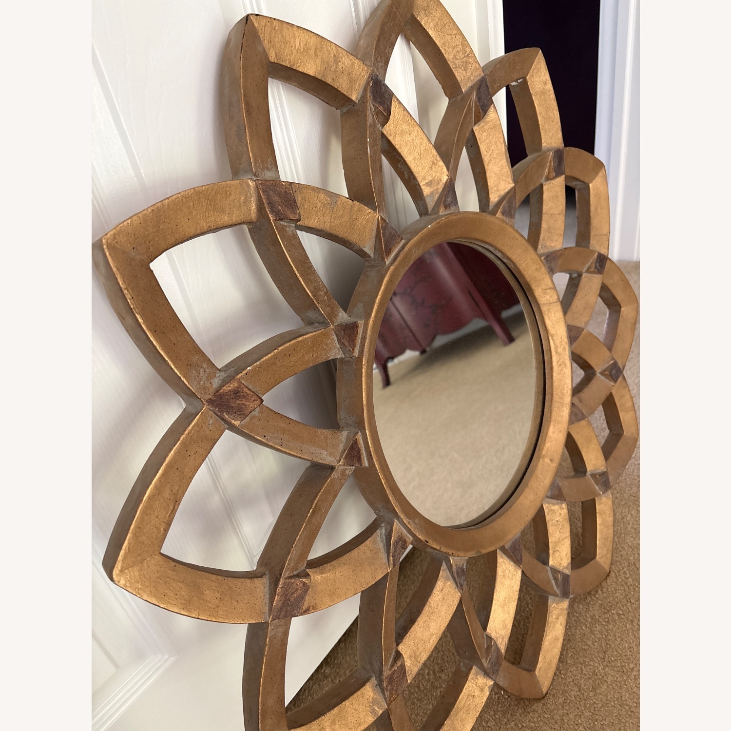 Raymour & Flanigan Gold Wall Mirror - image-2