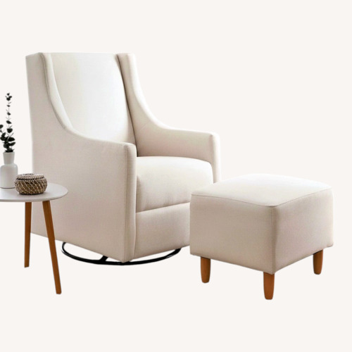 Used Babyletto Beige Fabric Glider Nursing Chair for sale on AptDeco