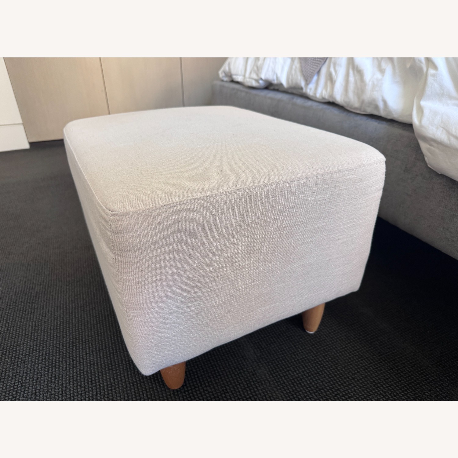 Babyletto Beige Fabric Glider Nursing Chair - image-7