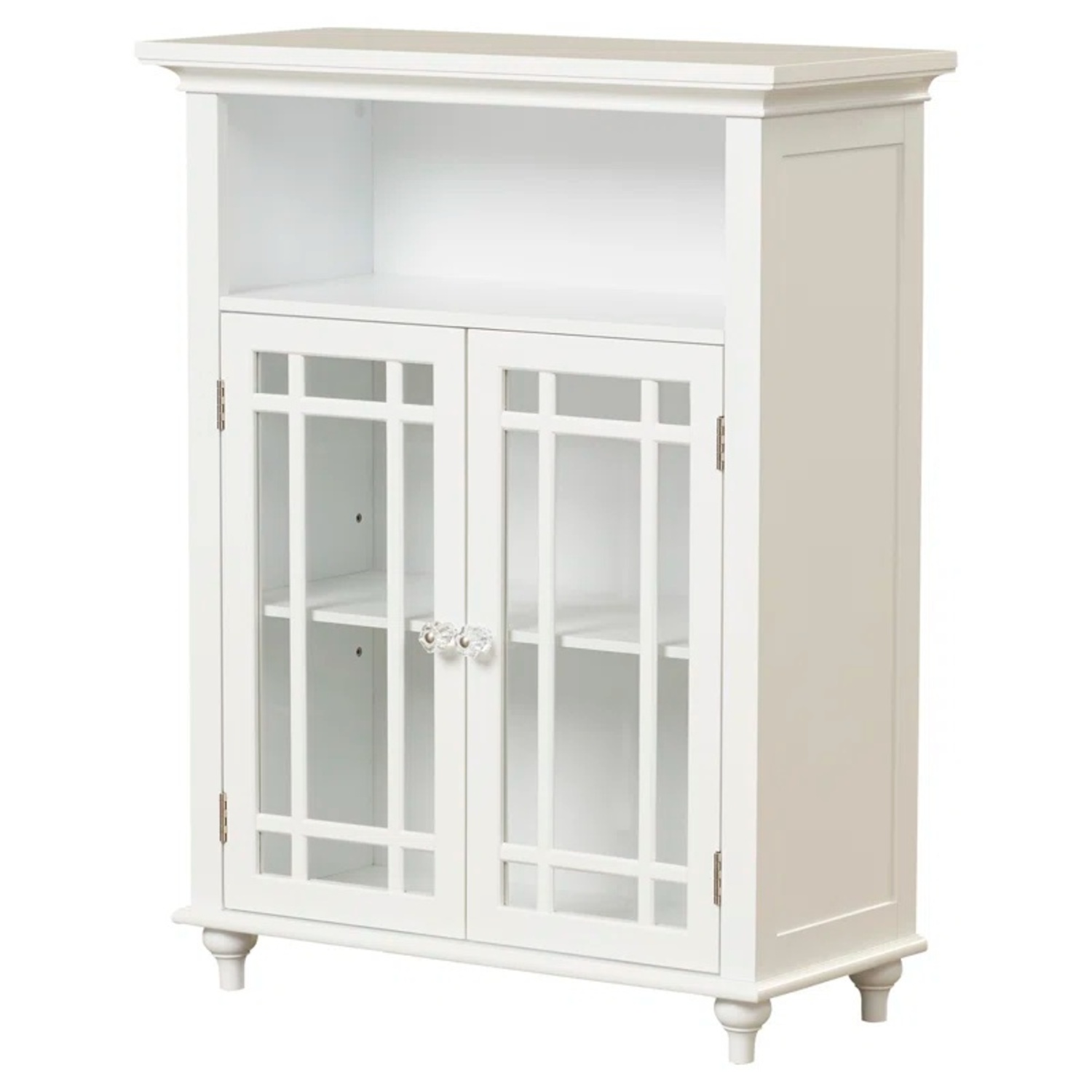 Crate & Barrel White Wood Nightstand - image-6