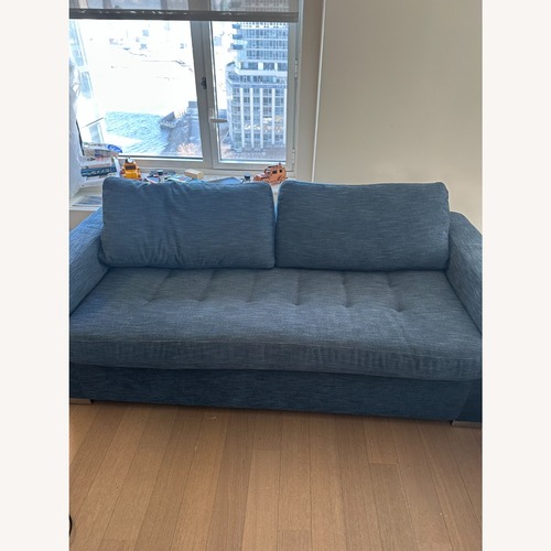 Used Article Soma Blue Sleeper Sofa for sale on AptDeco