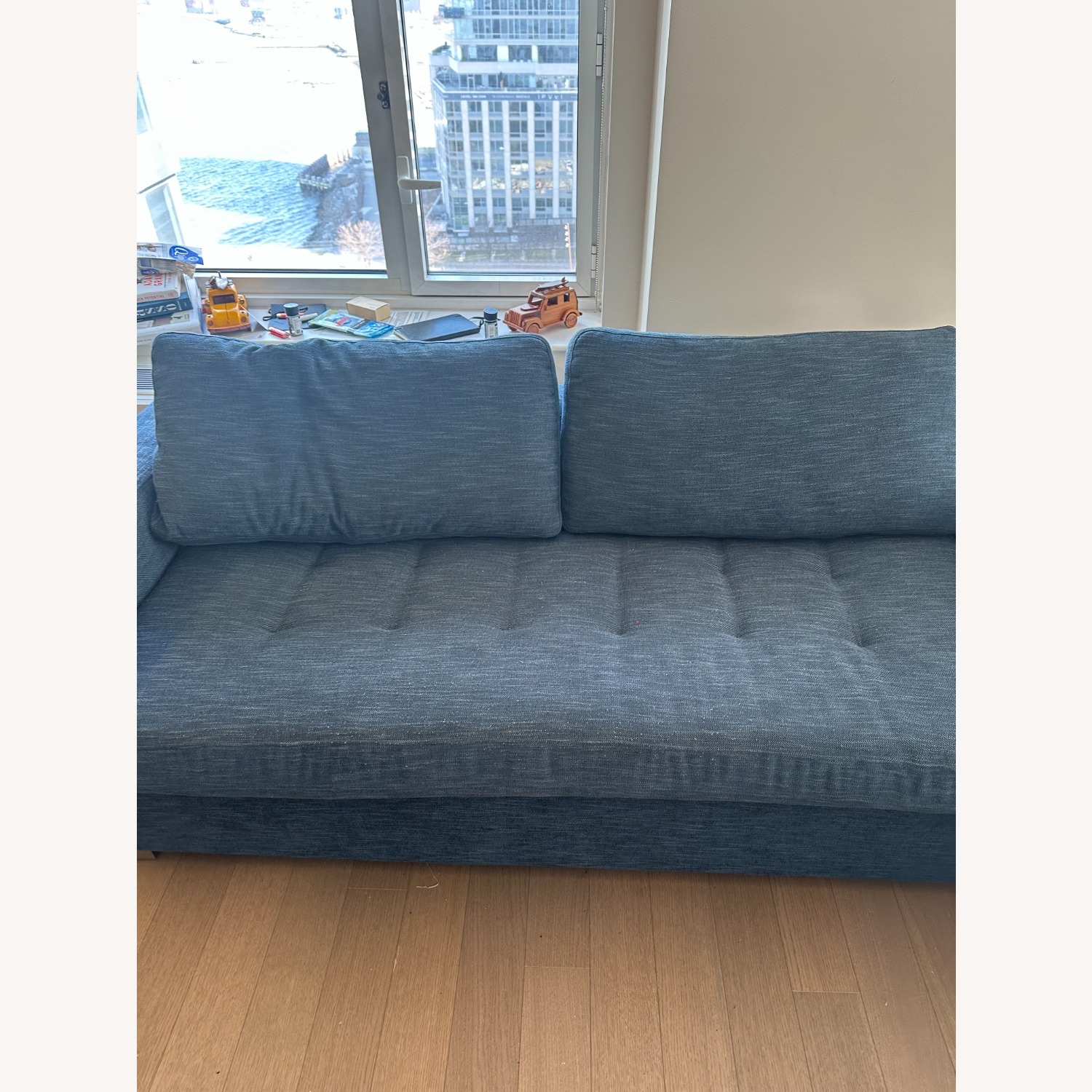 Article Soma Blue Sleeper Sofa - image-3