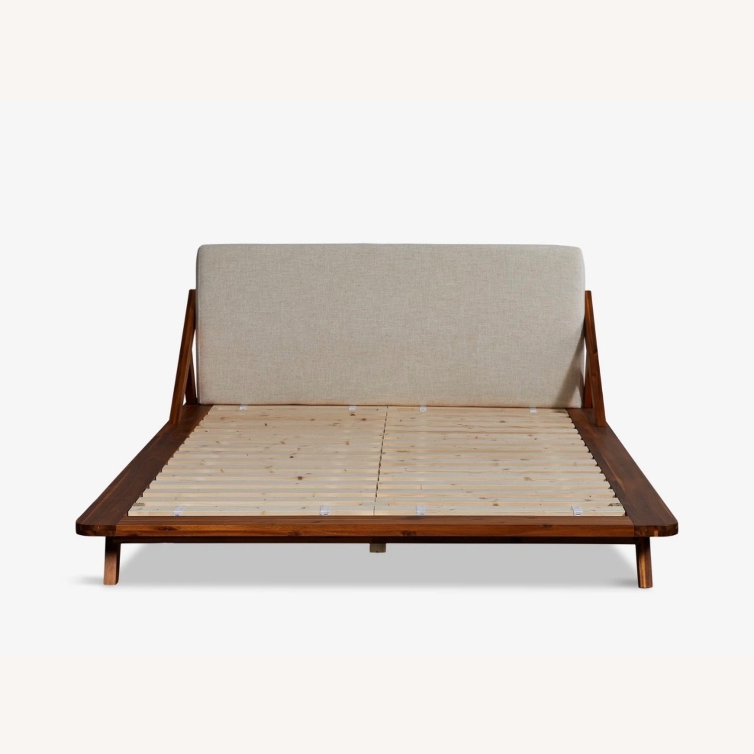 CB2 Natural Wood King Bed - image-3