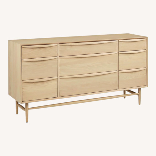Used Article Lenia 9-Drawer Triple Dresser - White Oak for sale on AptDeco