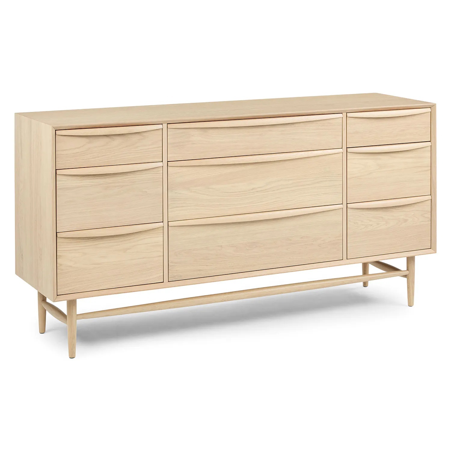 Article Lenia 9-Drawer Triple Dresser - White Oak - image-5