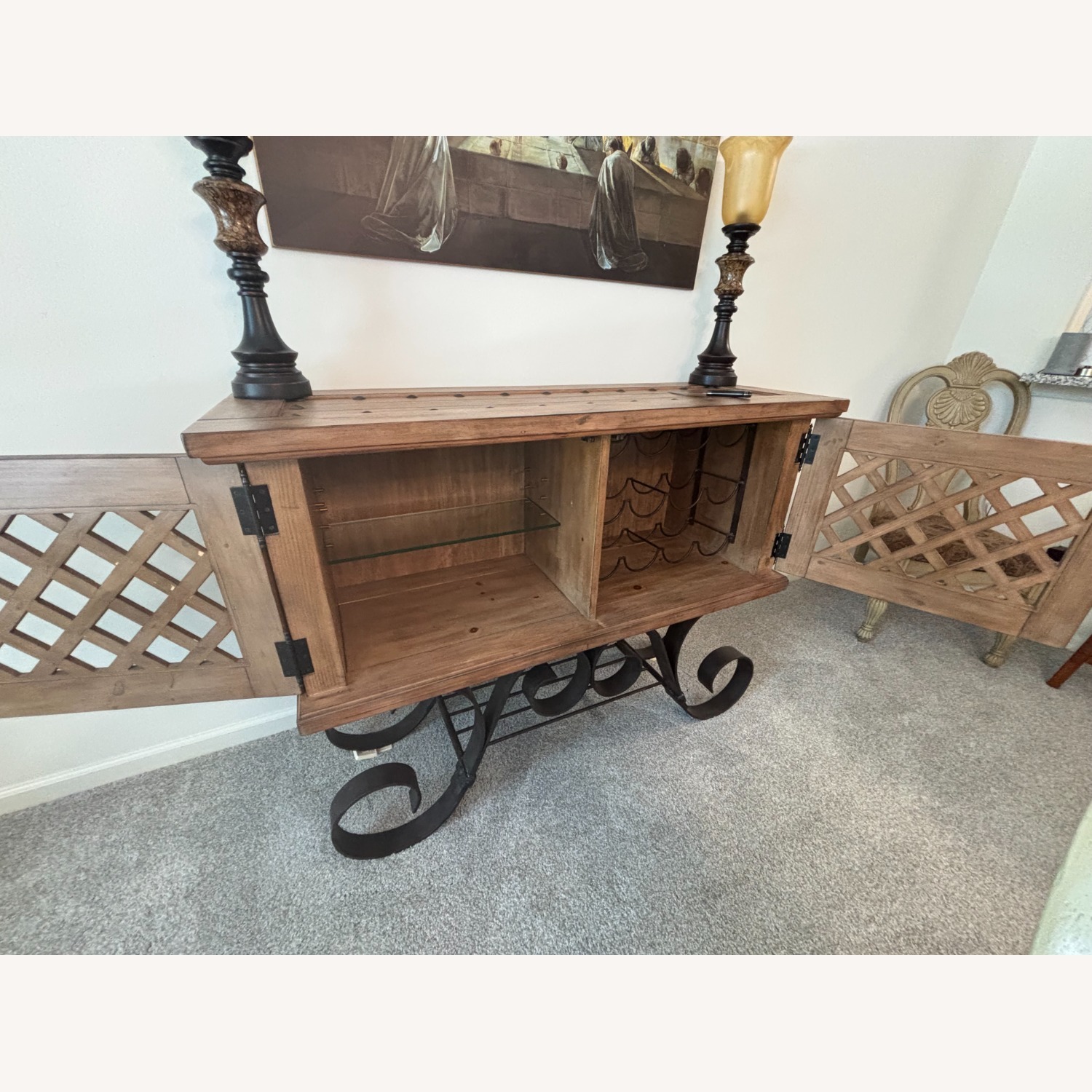 Light Brown Wood Side Table - image-4
