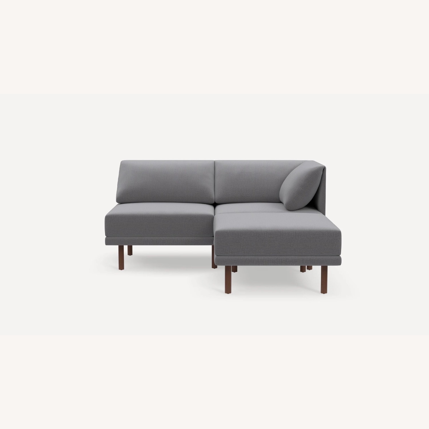 Burrow Light Gray Fabric 3+ Piece Sectional - image-2