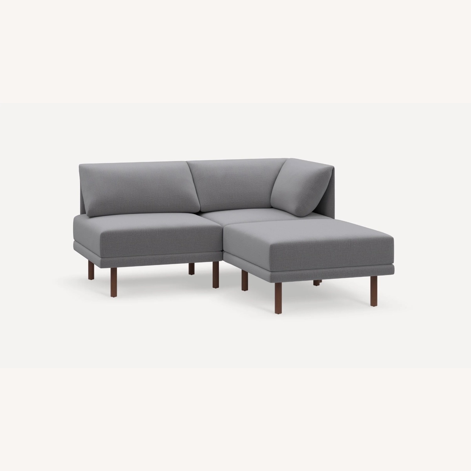 Burrow Light Gray Fabric 3+ Piece Sectional - image-1