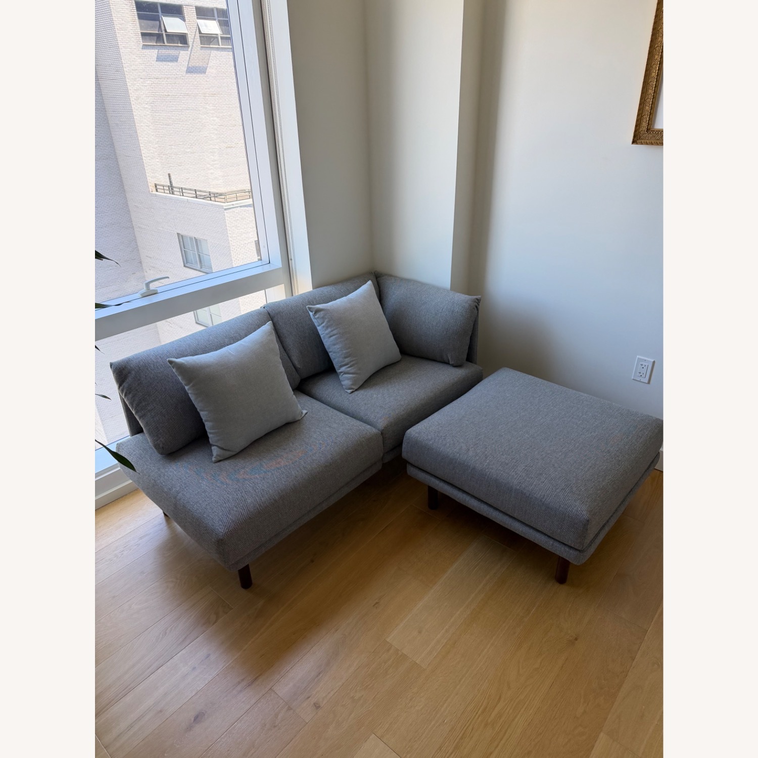 Burrow Light Gray Fabric 3+ Piece Sectional - image-5