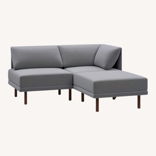 Used Burrow Light Gray Fabric 3+ Piece Sectional for sale on AptDeco